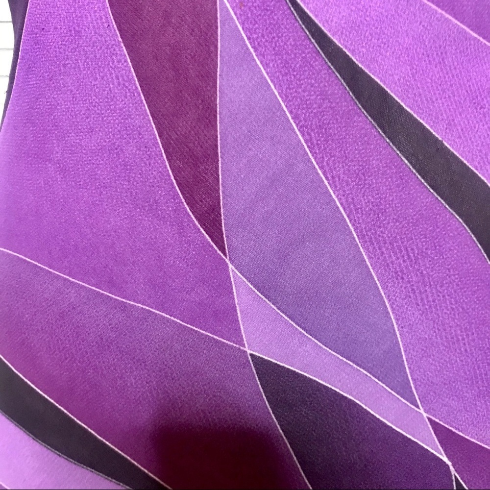 Vintage Xoxo purple rhinestone midi dress - Picture 3 of 4